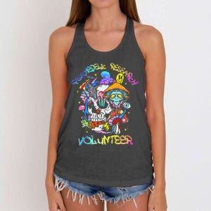 Psychedelic Mushroom Research Volunteer Women's Knotted Racerback Tank