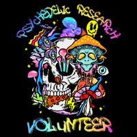 Psychedelic Mushroom Research Volunteer Cropped Pullover Crew