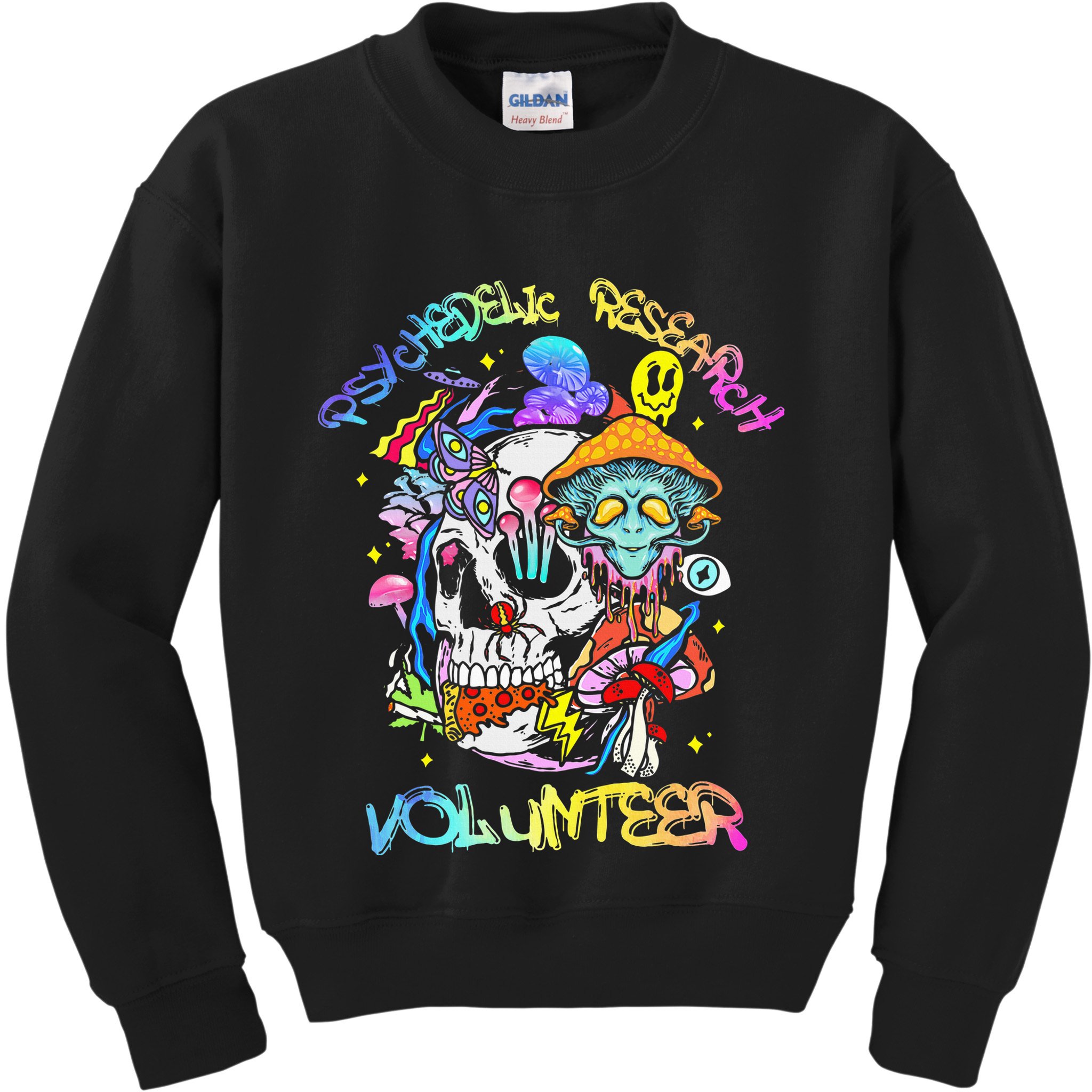 Psychedelic Mushroom Research Volunteer Kids Sweatshirt