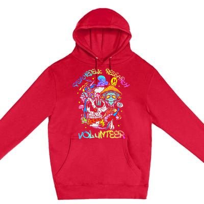 Psychedelic Mushroom Research Volunteer Premium Pullover Hoodie