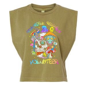 Psychedelic Mushroom Research Volunteer Garment-Dyed Women's Muscle Tee