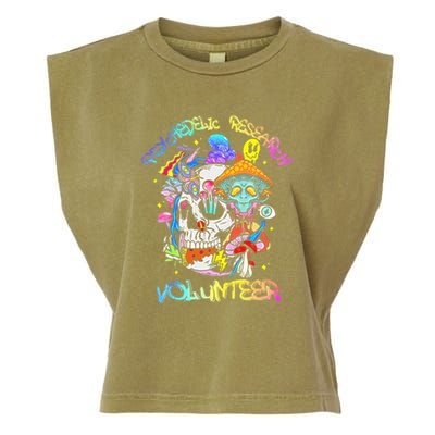 Psychedelic Mushroom Research Volunteer Garment-Dyed Women's Muscle Tee