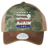 Pickleball Make Retirement Great Again Paddleball Player Legacy Tie Dye Trucker Hat