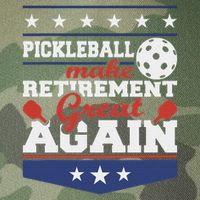 Pickleball Make Retirement Great Again Paddleball Player Legacy Tie Dye Trucker Hat