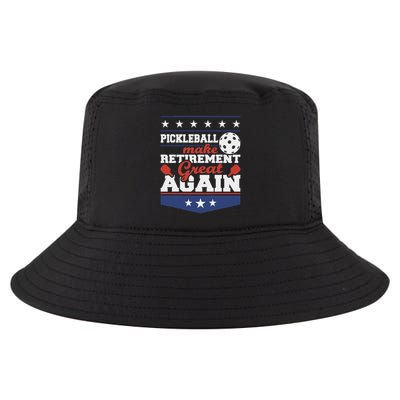 Pickleball Make Retirement Great Again Paddleball Player Cool Comfort Performance Bucket Hat