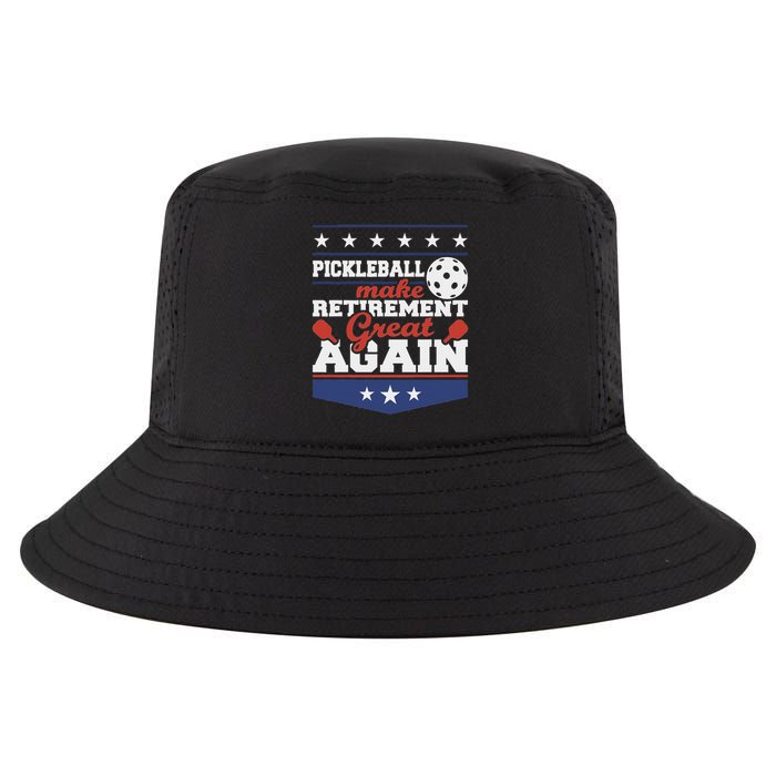 Pickleball Make Retirement Great Again Paddleball Player Cool Comfort Performance Bucket Hat