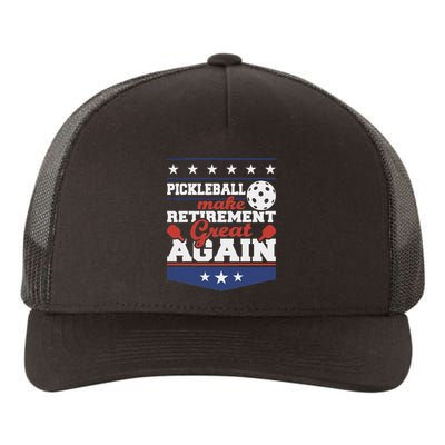 Pickleball Make Retirement Great Again Paddleball Player Yupoong Adult 5-Panel Trucker Hat