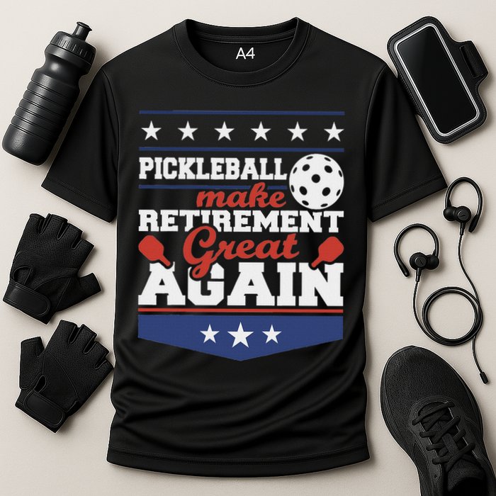 Pickleball Make Retirement Great Again Paddleball Player Performance Shirt