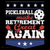 Pickleball Make Retirement Great Again Paddleball Player Tall T-Shirt