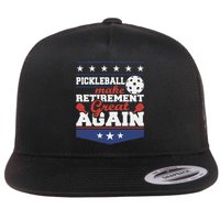 Pickleball Make Retirement Great Again Paddleball Player Flatbill Hat