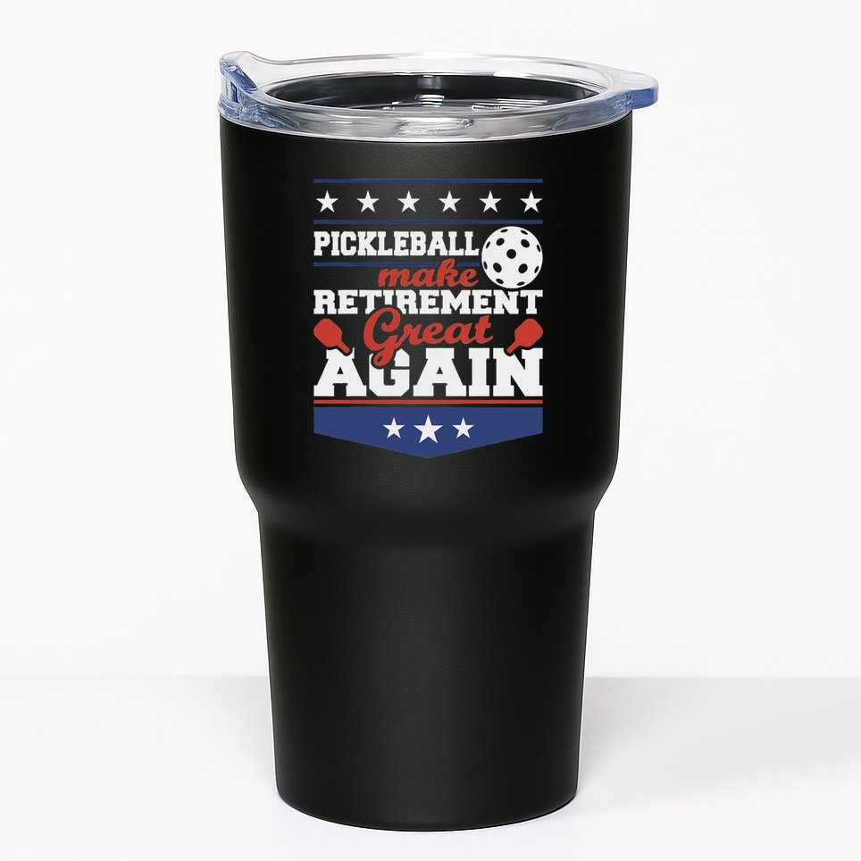 Pickleball Make Retirement Great Again Paddleball Player Tumbler