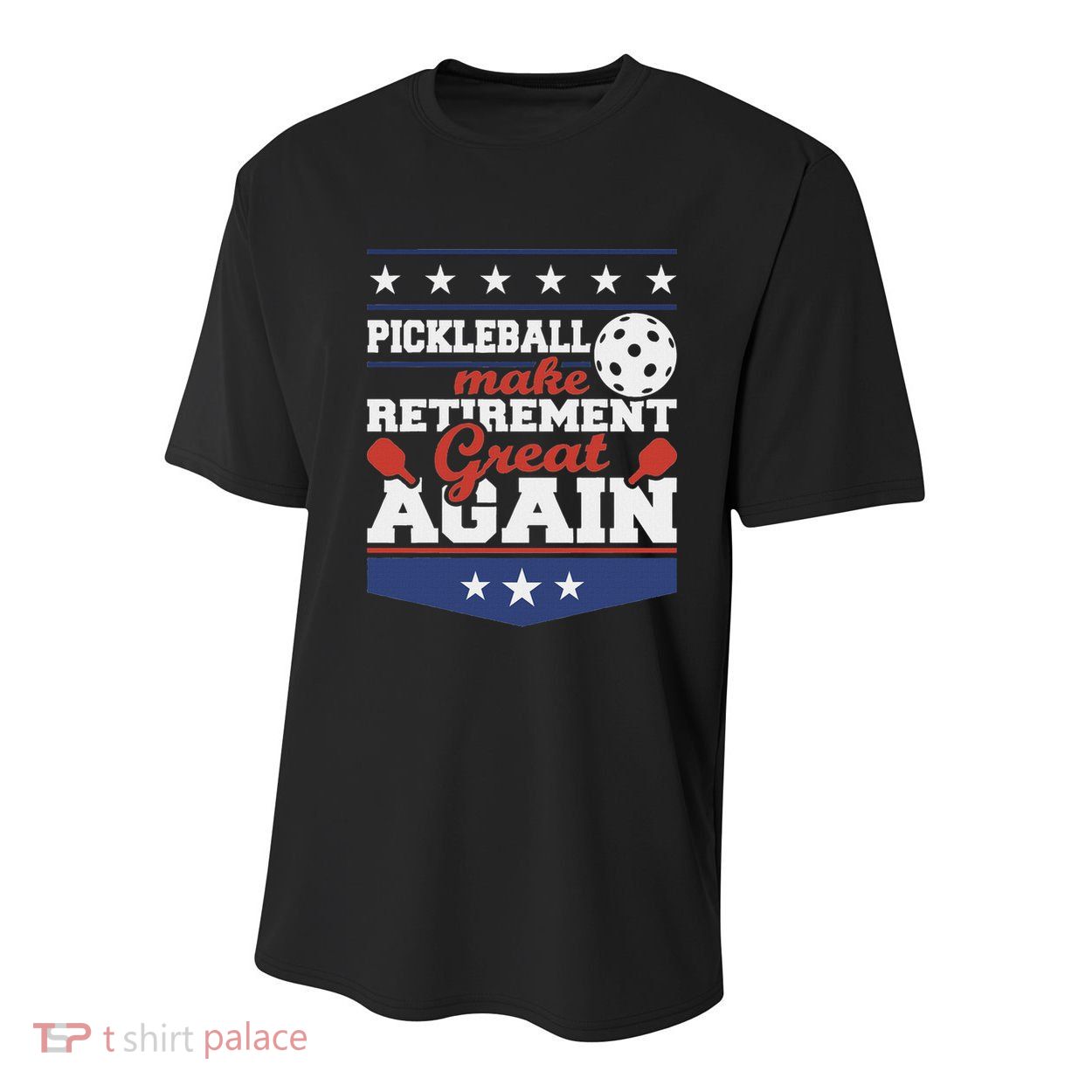Pickleball Make Retirement Great Again Paddleball Player Youth Performance Sprint T-Shirt