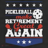 Pickleball Make Retirement Great Again Paddleball Player 25L Jumbo Tote