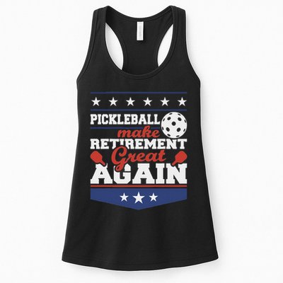 Pickleball Make Retirement Great Again Paddleball Player Womens Tank Top