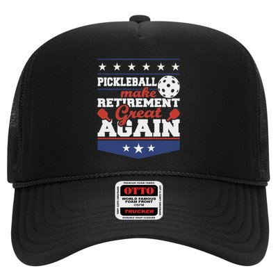 Pickleball Make Retirement Great Again Paddleball Player Trucker Hat
