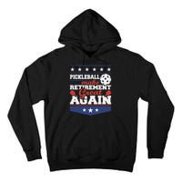 Pickleball Make Retirement Great Again Paddleball Player Tall Hoodie