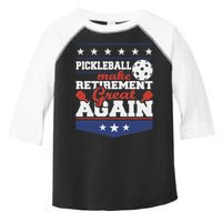 Pickleball Make Retirement Great Again Paddleball Player Toddler Fine Jersey T-Shirt