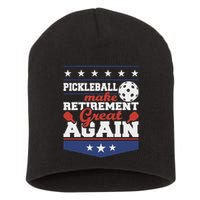 Pickleball Make Retirement Great Again Paddleball Player Short Acrylic Beanie