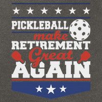 Pickleball Make Retirement Great Again Paddleball Player Cotton Canvas Backpack