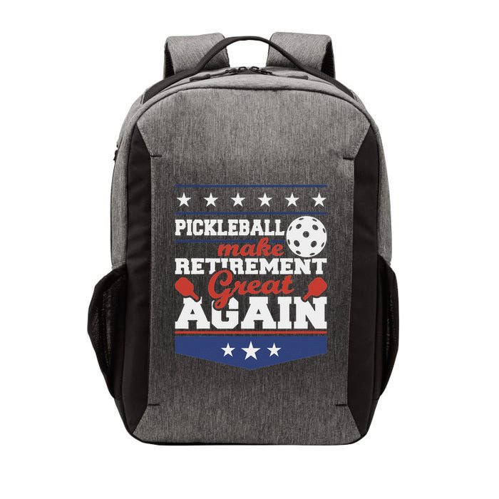 Pickleball Make Retirement Great Again Paddleball Player Vector Backpack