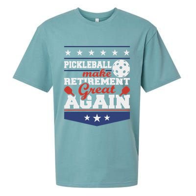 Pickleball Make Retirement Great Again Paddleball Player Sueded Cloud Jersey T-Shirt