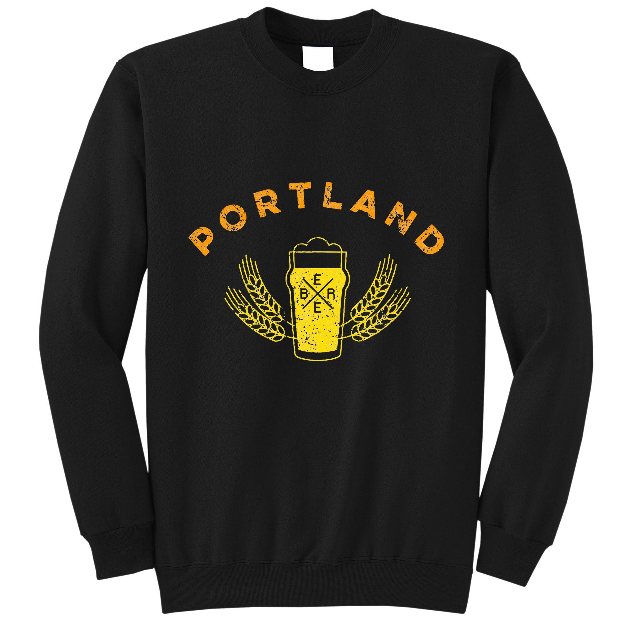 Portland Maine Retro Vintage Style Craft Beer Drinkers Tall Sweatshirt