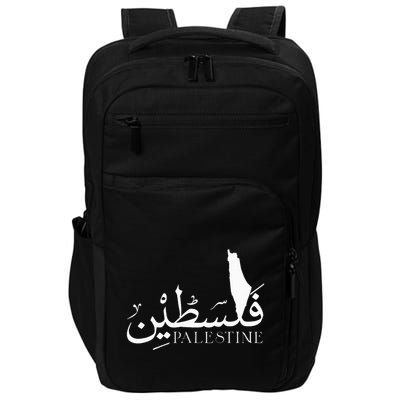 Palestine Map Red Background Baba Palestinian Roots Folklore Impact Tech Backpack