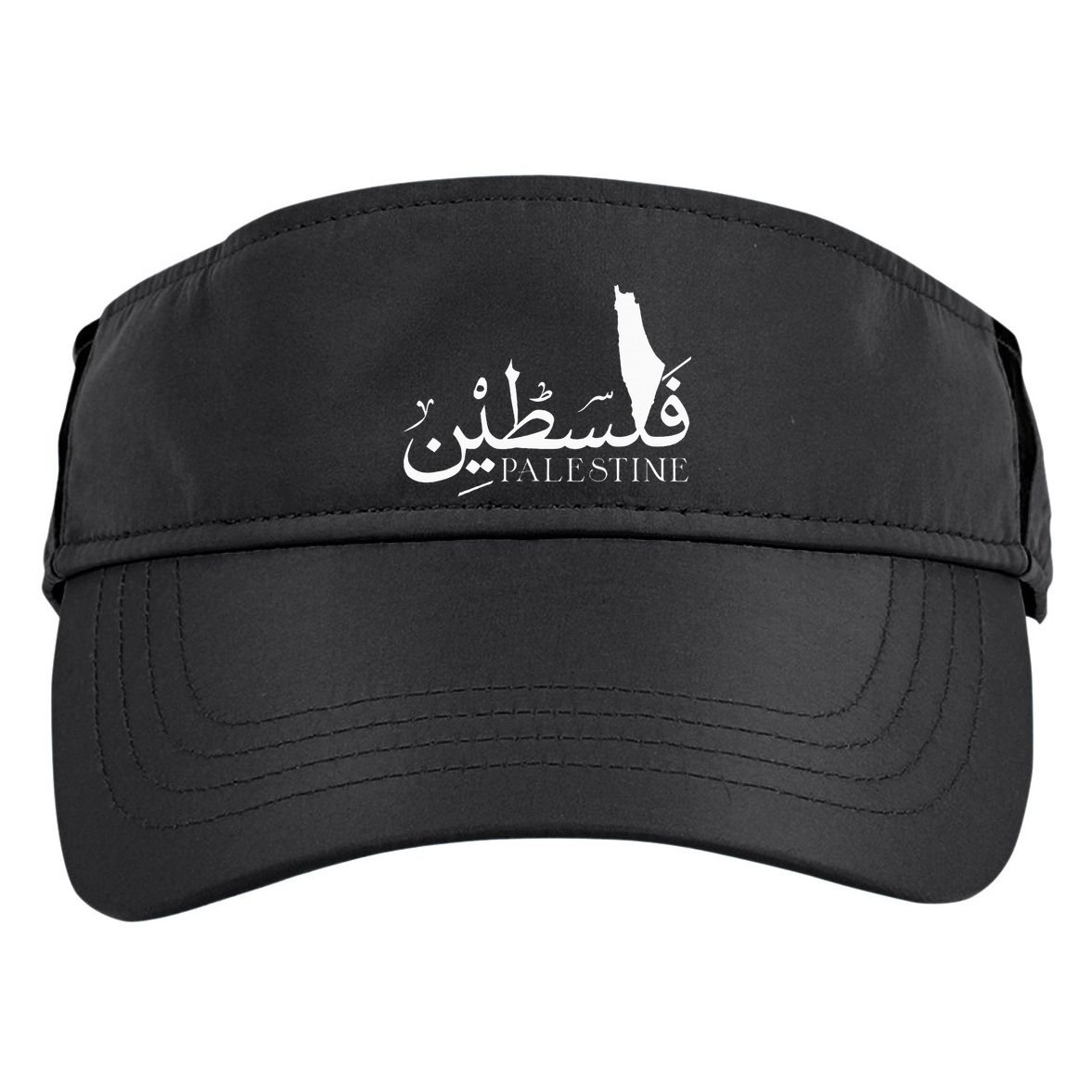 Palestine Map Red Background Baba Palestinian Roots Folklore Adult Drive Performance Visor