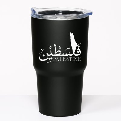 Palestine Map Red Background Baba Palestinian Roots Folklore Tumbler