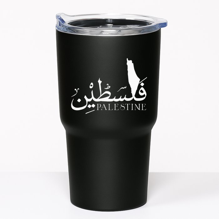 Palestine Map Red Background Baba Palestinian Roots Folklore Tumbler
