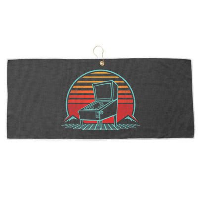 Pinball Machine Retro Vintage 80s Style Large Microfiber Waffle Golf Towel