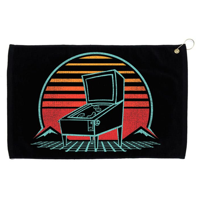 Pinball Machine Retro Vintage 80s Style Grommeted Golf Towel