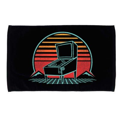 Pinball Machine Retro Vintage 80s Style Microfiber Hand Towel