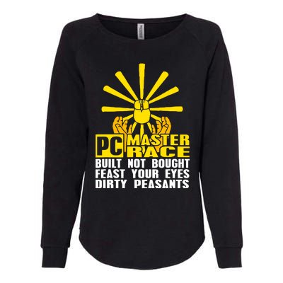 Pc Master Race Gaming Womens California Wash Sweatshirt