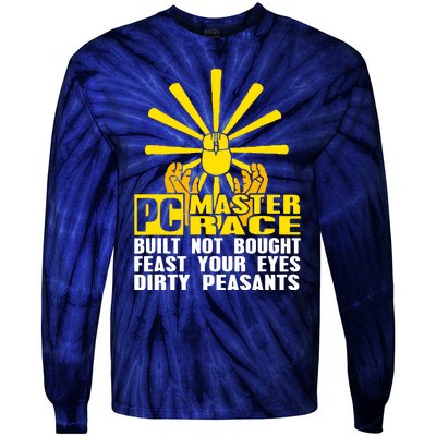 Pc Master Race Gaming Tie-Dye Long Sleeve Shirt