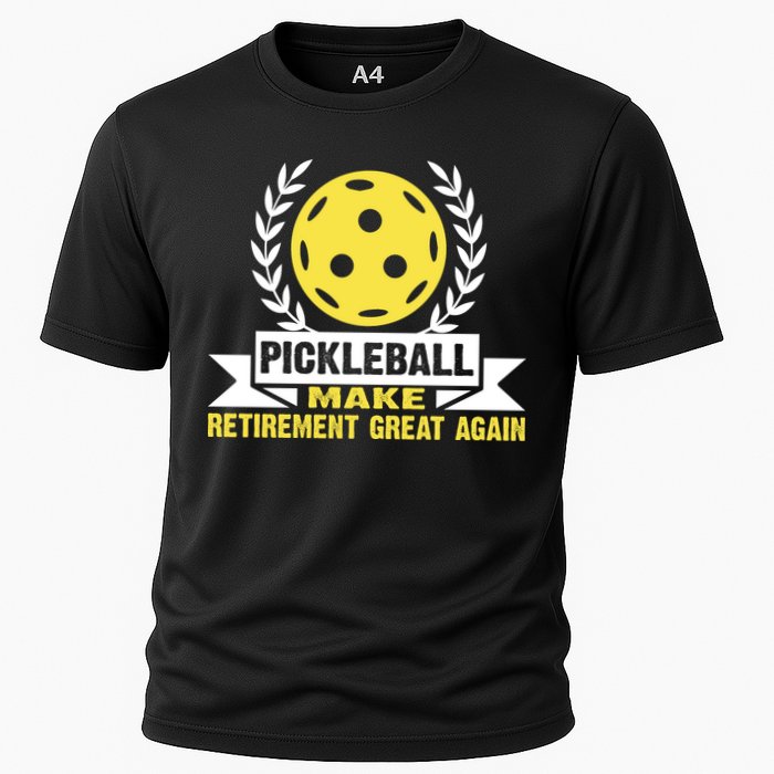 Pickleball Make Retirement Great Again Player Gift Paddles Cooling Performance Crew T-Shirt