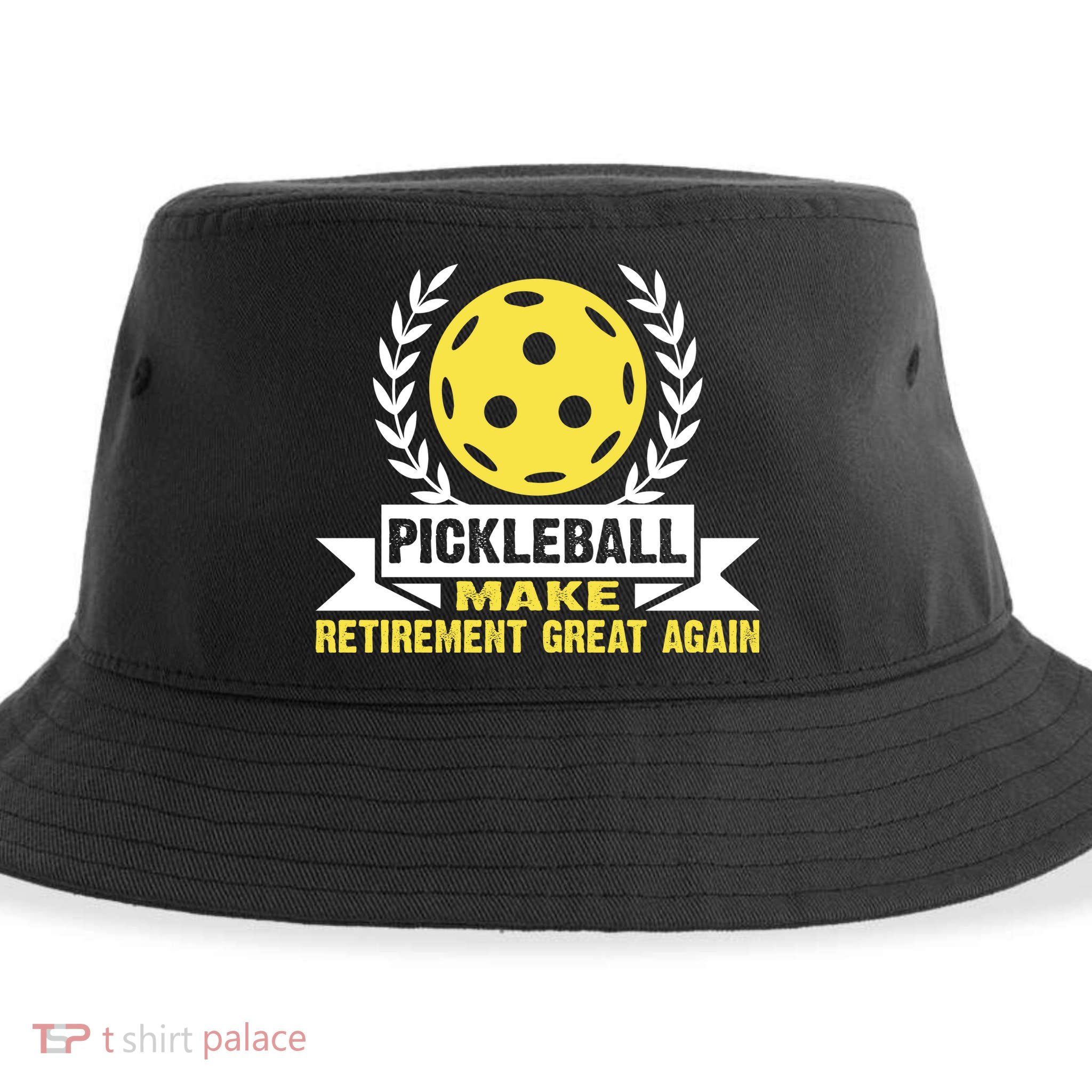 Pickleball Make Retirement Great Again Player Gift Paddles Sustainable Bucket Hat