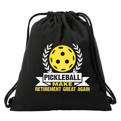 Pickleball Make Retirement Great Again Player Gift Paddles Drawstring Bag