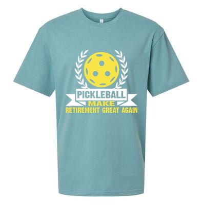 Pickleball Make Retirement Great Again Player Gift Paddles Sueded Cloud Jersey T-Shirt