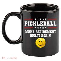 Pickleball Make Retirement Great Again 11oz C Handle Ceramic Mug