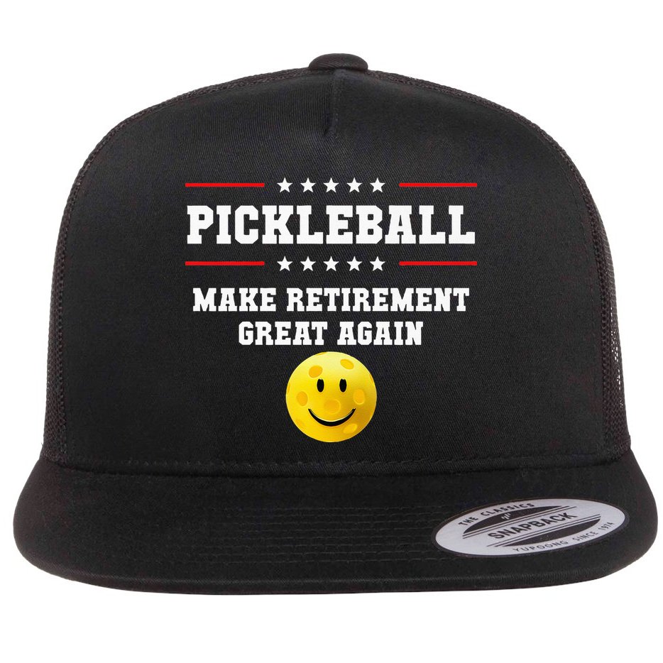 Pickleball Make Retirement Great Again Flat Bill Trucker Hat