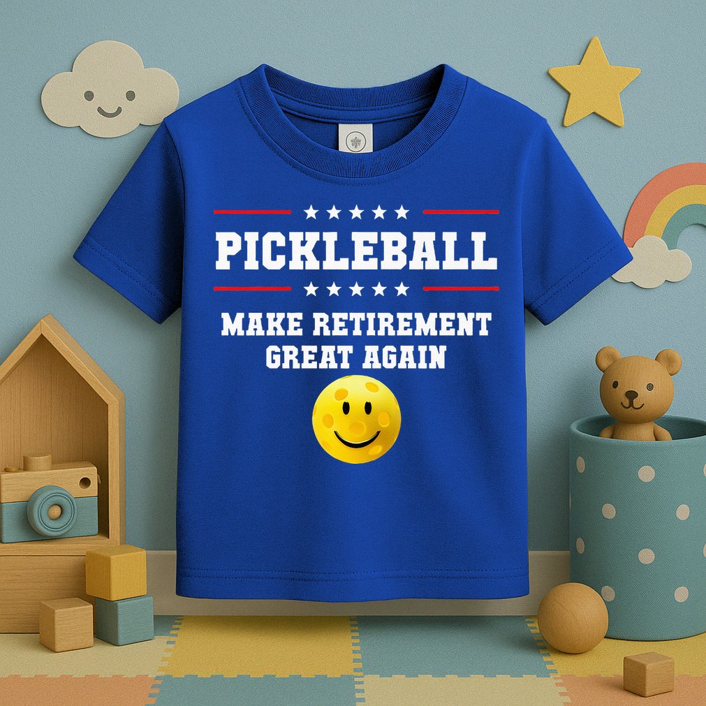 Pickleball Make Retirement Great Again Toddler T-Shirt