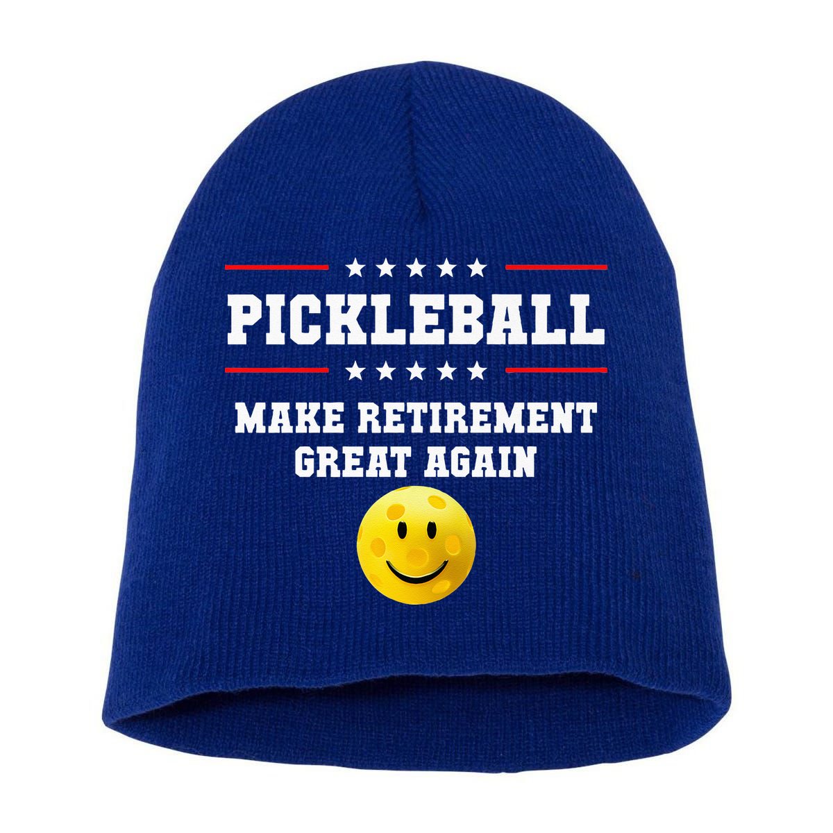 Pickleball Make Retirement Great Again Short Acrylic Beanie