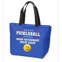 Pickleball Make Retirement Great Again Zip Tote Bag