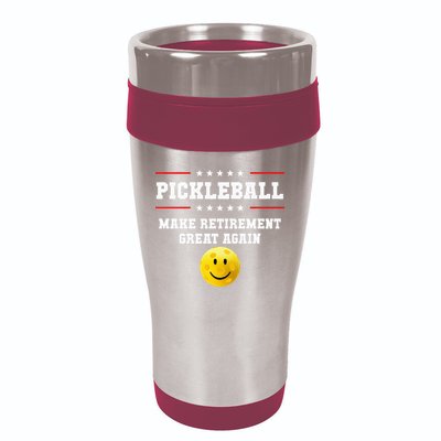 Pickleball Make Retirement Great Again 16oz Travel Tumbler
