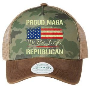 Proud MAGA Republican Flag| Anti Donkey Pox Disease 2024 Legacy Tie Dye Trucker Hat