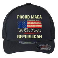 Proud MAGA Republican Flag| Anti Donkey Pox Disease 2024 Flexfit Unipanel Trucker Cap