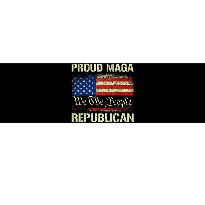 Proud MAGA Republican Flag| Anti Donkey Pox Disease 2024 Bumper Sticker