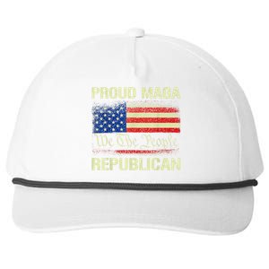 Proud MAGA Republican Flag| Anti Donkey Pox Disease 2024 Snapback Five-Panel Rope Hat