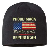 Proud MAGA Republican Flag| Anti Donkey Pox Disease 2024 Sustainable Beanie